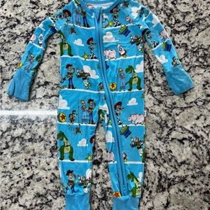 Little Sleepies Toy Story Zippie size 0-3 months